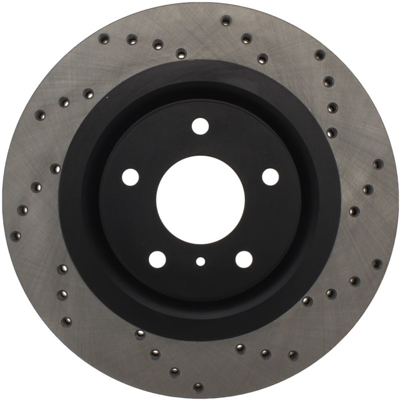 Stoptech 128.42080L Sport Cross-Drilled Disc Brake Rotors For Nissan Altima