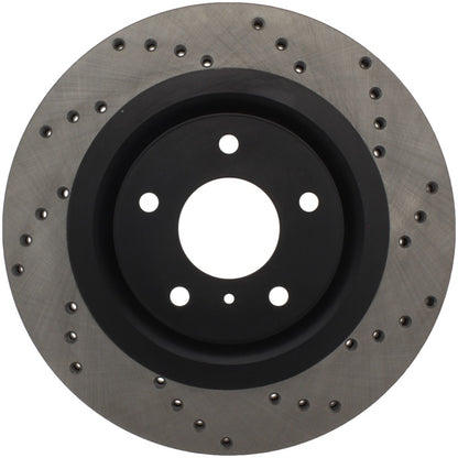 Stoptech 128.42080L Sport Cross-Drilled Disc Brake Rotors For Nissan Altima