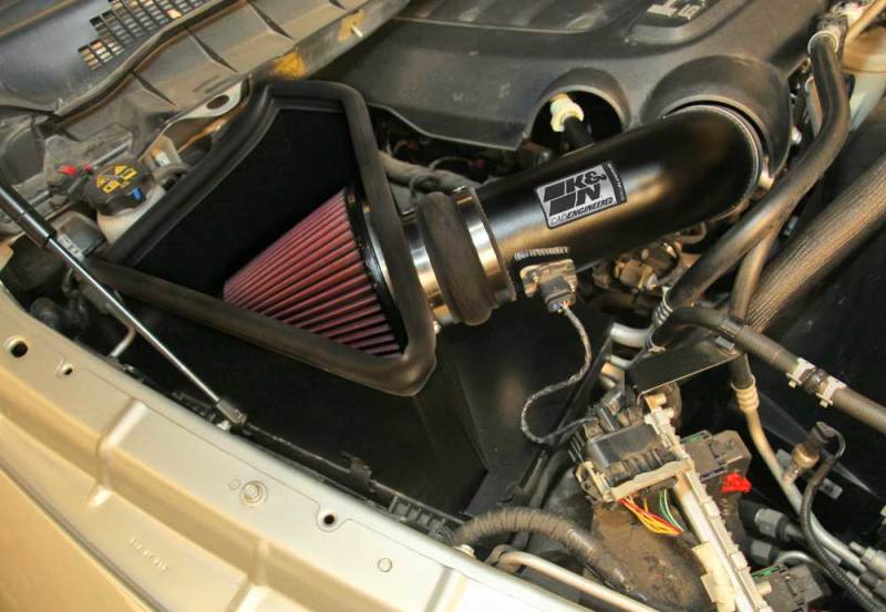 K&N High Flow Performance Intake Kit | Ram 2500/3500 6.4L V8 (14-15) K&N Engineering 77-1568KTK Ram 2500/3500 6.4L V8 High Flow Intake Kit