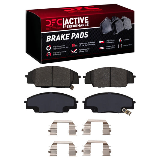 DFC Active Perf Pads & w/HW | Honda S2000/RSX/ Civic VIII/IX (99-16) (1115-0829-01)