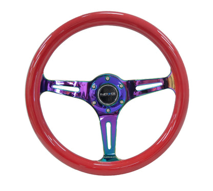 NRG 350mm Steering Wheels - NeoChrome Spokes - Standard Colors (ST-015MC)