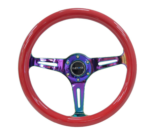 NRG 350mm Steering Wheels - NeoChrome Spokes - Standard Colors (ST-015MC)