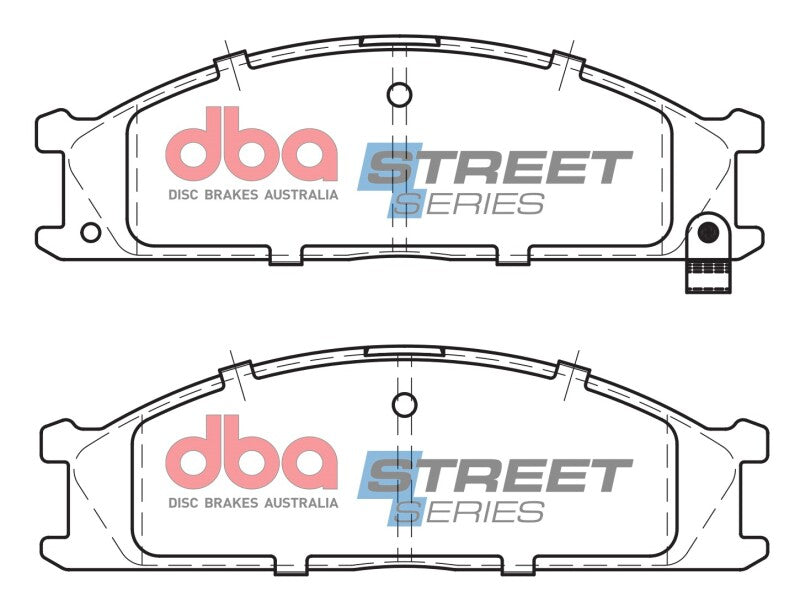 DBA Street Series Front Brake Pads | Nissan Frontier 4 Cyl RWD (98-04) (DB438SS)