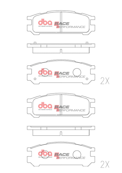 DBA RP Rear Brake Pads | Subaru Impreza WRX (98-04) (DB1186RP)
