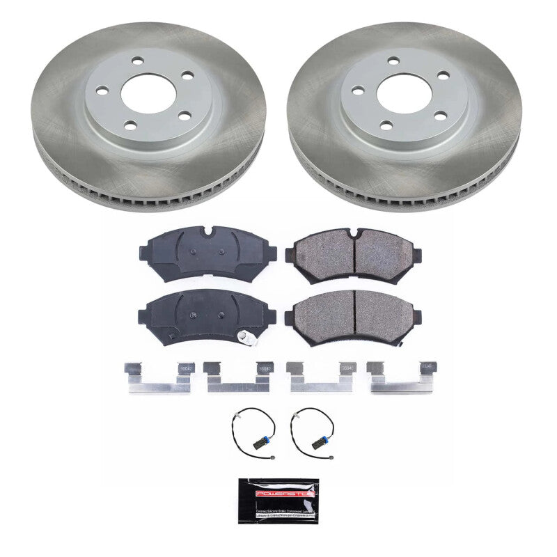 PowerStop 98-02 Cadillac Seville Front Semi-Coated Rotor Kit (SC1549)
