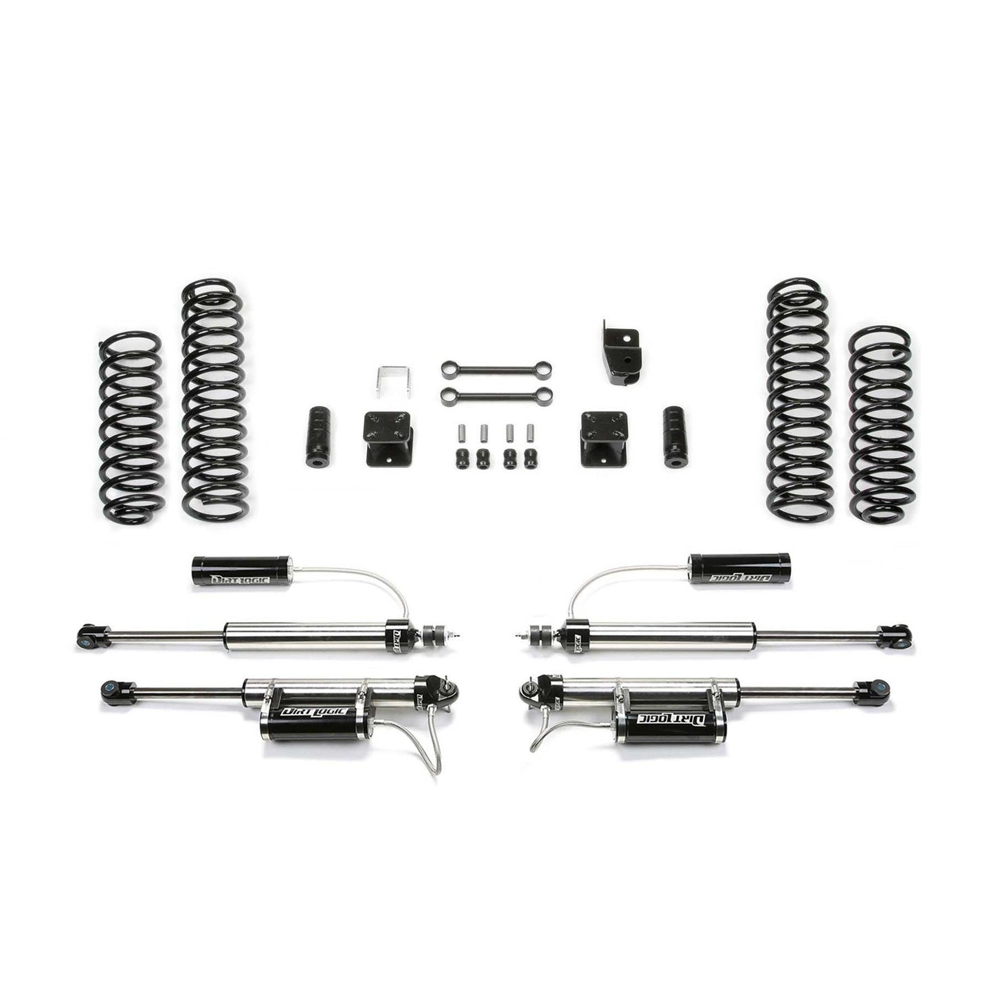 Fabtech 3" Sport System w/ DL 2.25 Resi Shocks | Jeep JK 4-Door (07-18) (K4084DL)