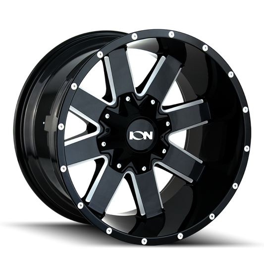 ION Wheels Type 141 Gloss Black Milled | 20x9" +18mm | 8x165.1mm Wheel