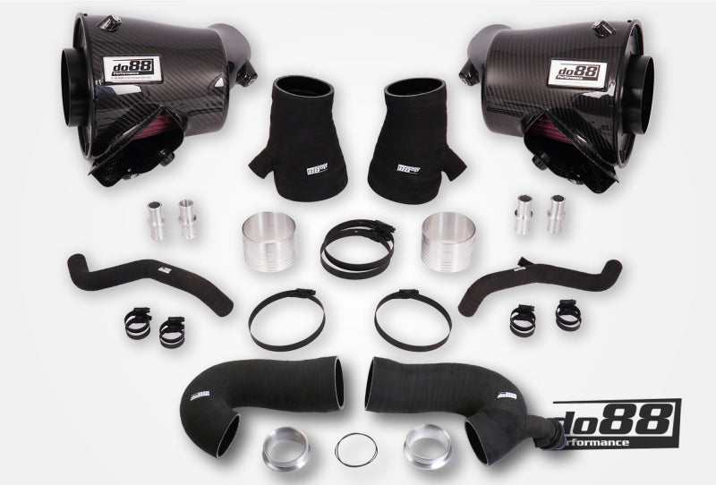 do88 Porsche 911 Turbo (992) Induction System 80mm Outlet w/Turbo Inlet Hoses