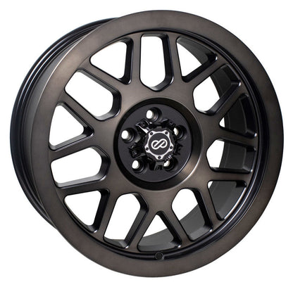 (set of 4) Enkei Matrix Brushed Black | 17x8" +30mm | 5x100mm Wheels