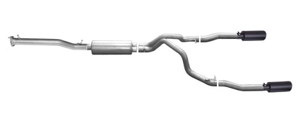 Gibson 3in/2.25in Dual Split Cat-Back Exhaust | Chevrolet Silverado 1500 LS (15-18) (65661B)