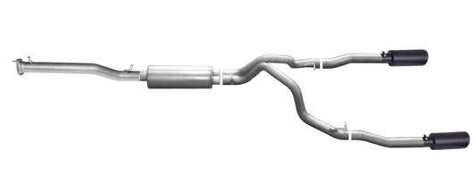Gibson 3in/2.25in Dual Split Cat-Back Exhaust | Chevrolet Silverado 1500 LS (15-18) (65661B)