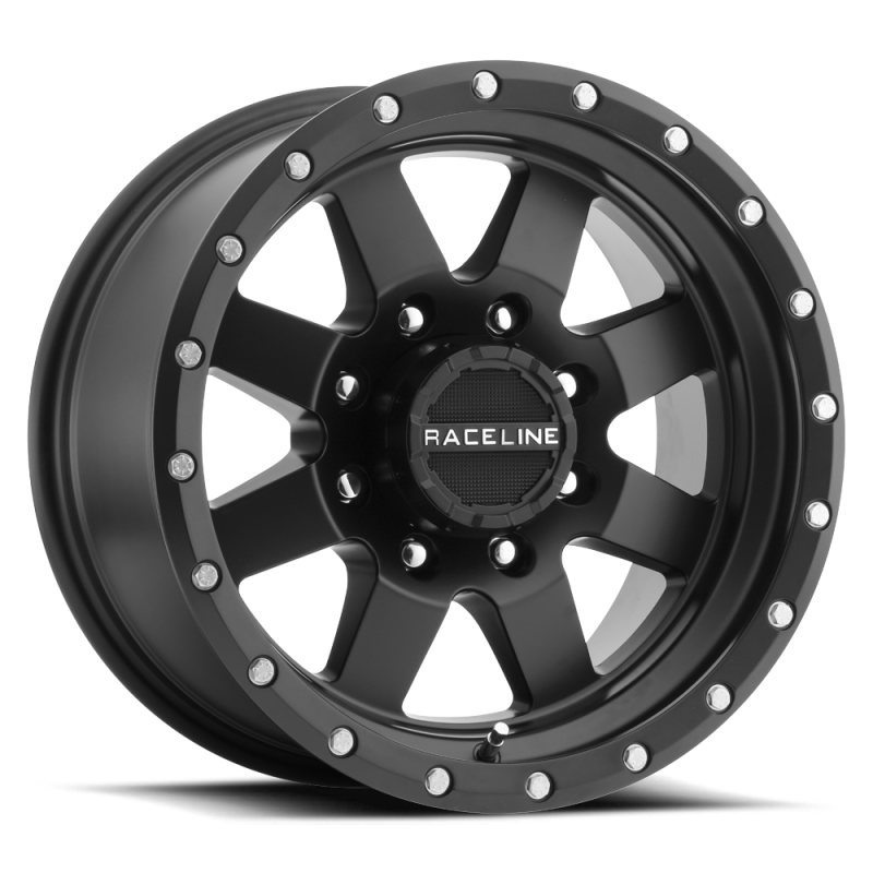 Raceline 935 Defender Satin Black | 15x10" -50mm | 5x114.3mm Wheel
