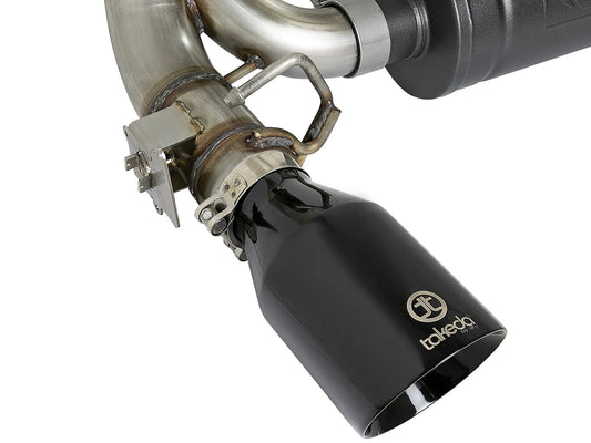 aFe Takeda 3in 304 SS Cat-Back Exhaust System w/ Black Tips 16-18 Ford Focus RS I4-2.3L (t)