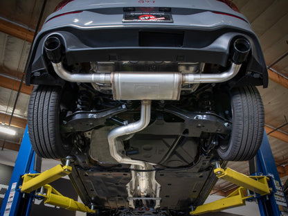 aFe 3 to 2-1/2 IN Stainless Steel Cat-Back Exhaust w/Black Tip | Volkswagen GTI (22-24) (49-36454-B)