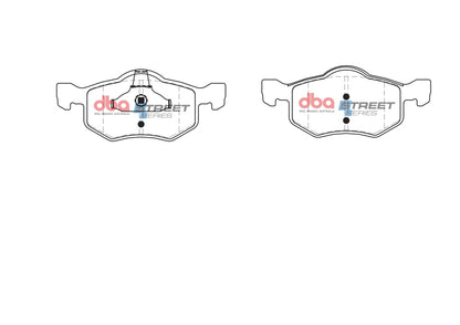 DBA Street Series Front Brake Pads | Ford Escape (01-07) (DB1426SS)