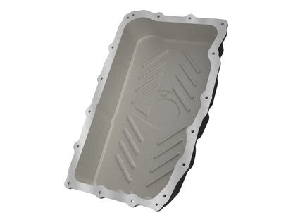 aFe 46-71420B GM L6 3.0L Transmission Pan Black Machined Fins For GM Trucks 20-26
