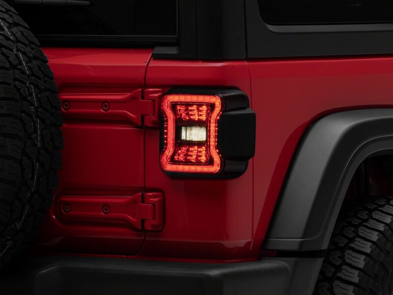 Raxiom 18-26 Jeep Wrangler JL LED Tail Lights Red Housing Smoked Lens (J181425)