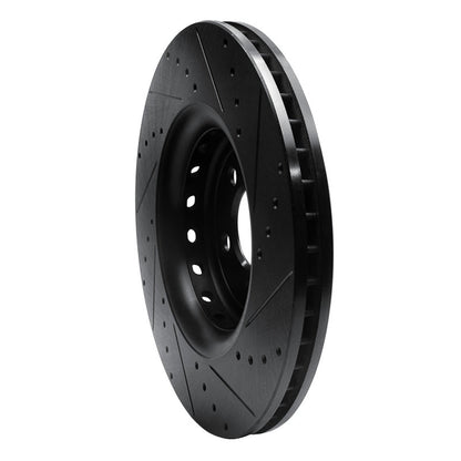 DFC D&S Black Brake Rotor (FRONT LEFT): Dodge Charger (14-23)