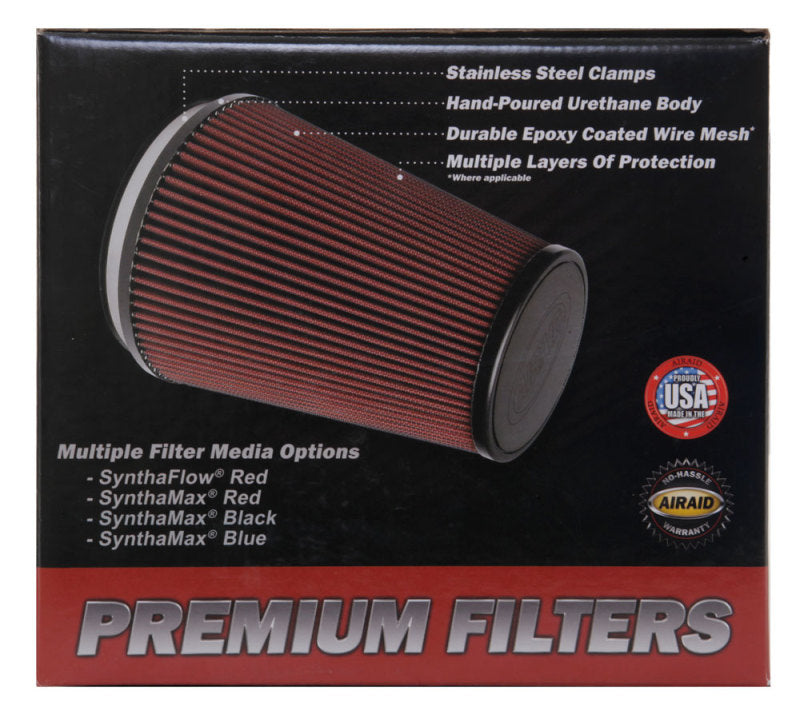 AIRAID 720-128 Universal Oval Air Filter 4.5" Flange for Custom Intake Use