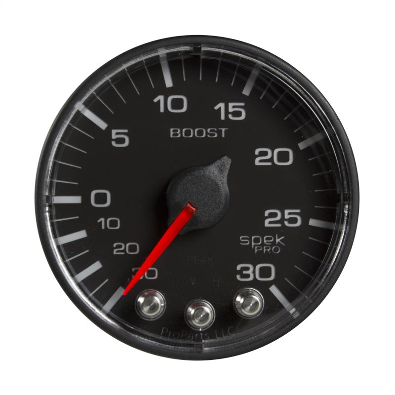 Autometer Spek-Pro 2 & 1/16" Vac/Boost Gauge 30INHG-30PSI