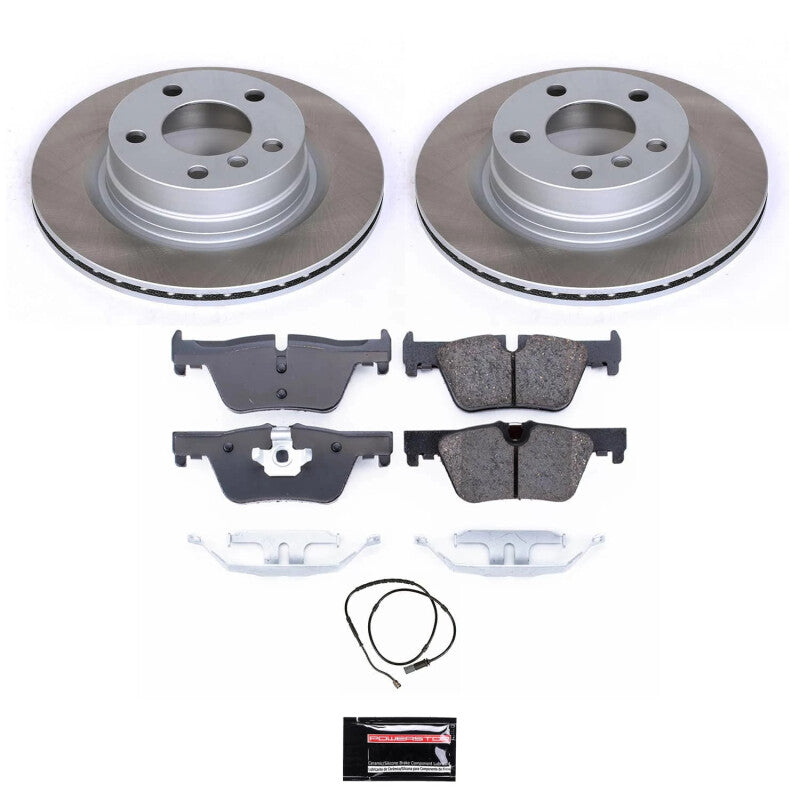 PowerStop 2014 BMW 428i xDrive Rear Semi-Coated Rotor Kit (SC6656)