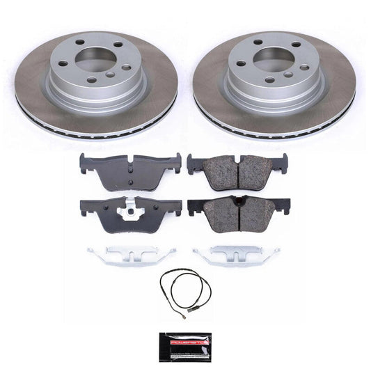PowerStop 2014 BMW 428i xDrive Rear Semi-Coated Rotor Kit (SC6656)