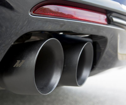 Mishimoto 2016+ Chevrolet Camaro SS Quad-Tip Race Axle-Back Exhaust w/ Black Tips-WheelFlip