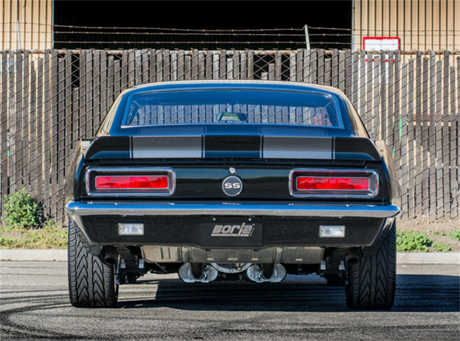Borla CrateMuffler BBC 396/402/427 ATAK 2.5in Offset/Center 14in x 4.35in Oval (400852)