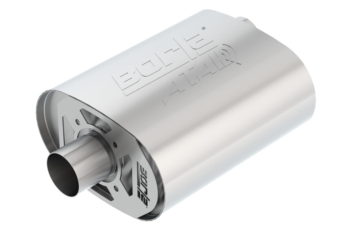 Borla CrateMuffler ATAK 2.5in Offset/Center 12x6x10.34 Muffler | Ford 5.0L Coyote (400856)