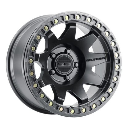 (set of 4) Method MR108 Beadlock Matte Black | 17x9" -44mm | 5x5in Wheel