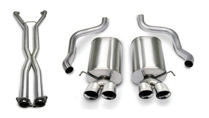 Corsa 07-08 Corvette 2.5in Sport Series Cat-Back Dual | Corvette (14169CB4)