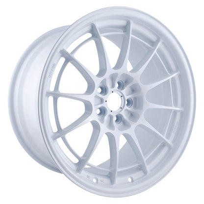 Enkei NT03+M 18x9.5 +40 5x114.3 Vanquish White-WheelFlip