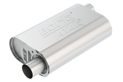 Borla CrateMuffler SBC 283/327/350 2.25in Offset/Offset Oval ATAK (400847) | Stock SBC