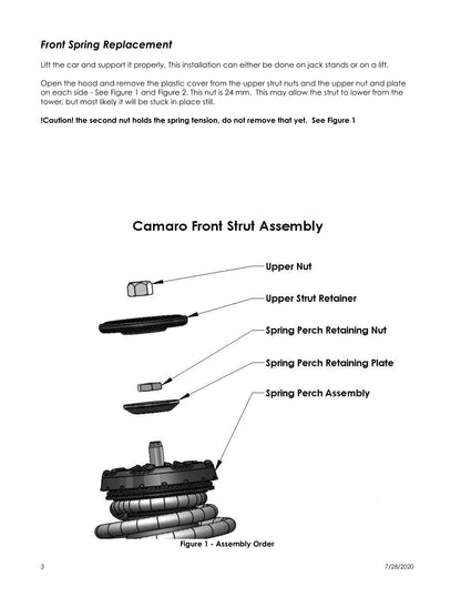 aFe PFADT Lowering Springs | Chevrolet Camaro (10-15) (410-402001-V)