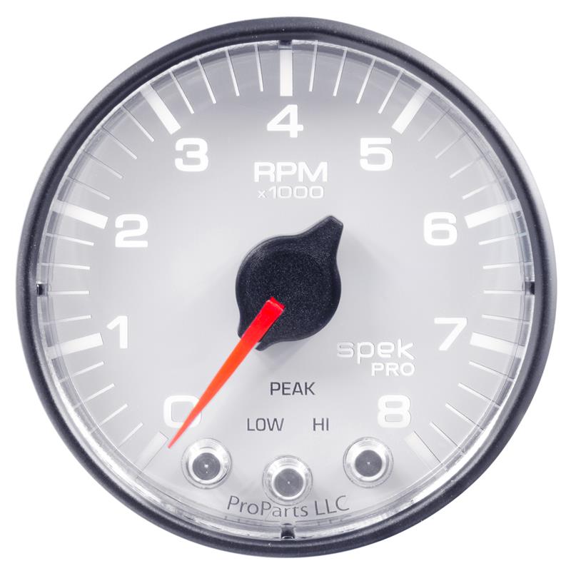 Autometer Spek-Pro 2 & 1/16" Tachometer w/ Shift Light 8K RPM