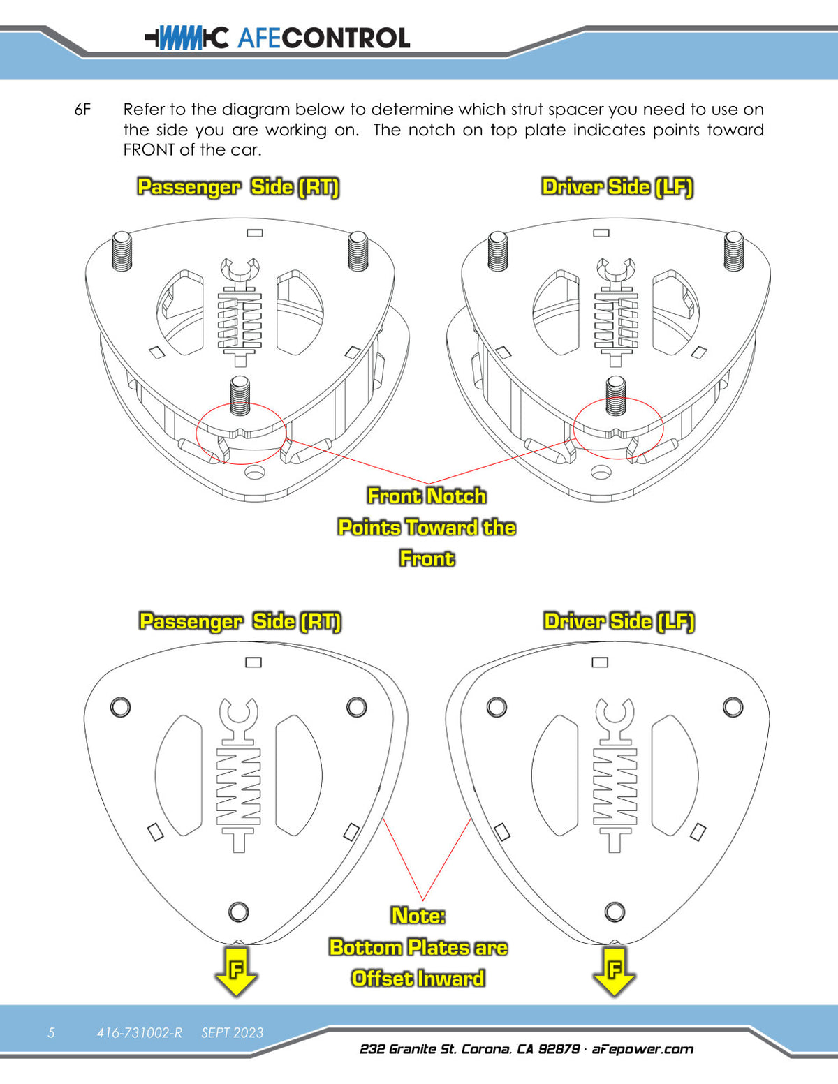 aFe CONTROL 2.0in Lift Kit | Subaru Outback (15-19) (416-731002-R)