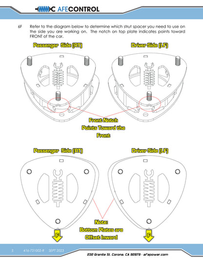 aFe CONTROL 2.0in Lift Kit | Subaru Outback (15-19) (416-731002-R)