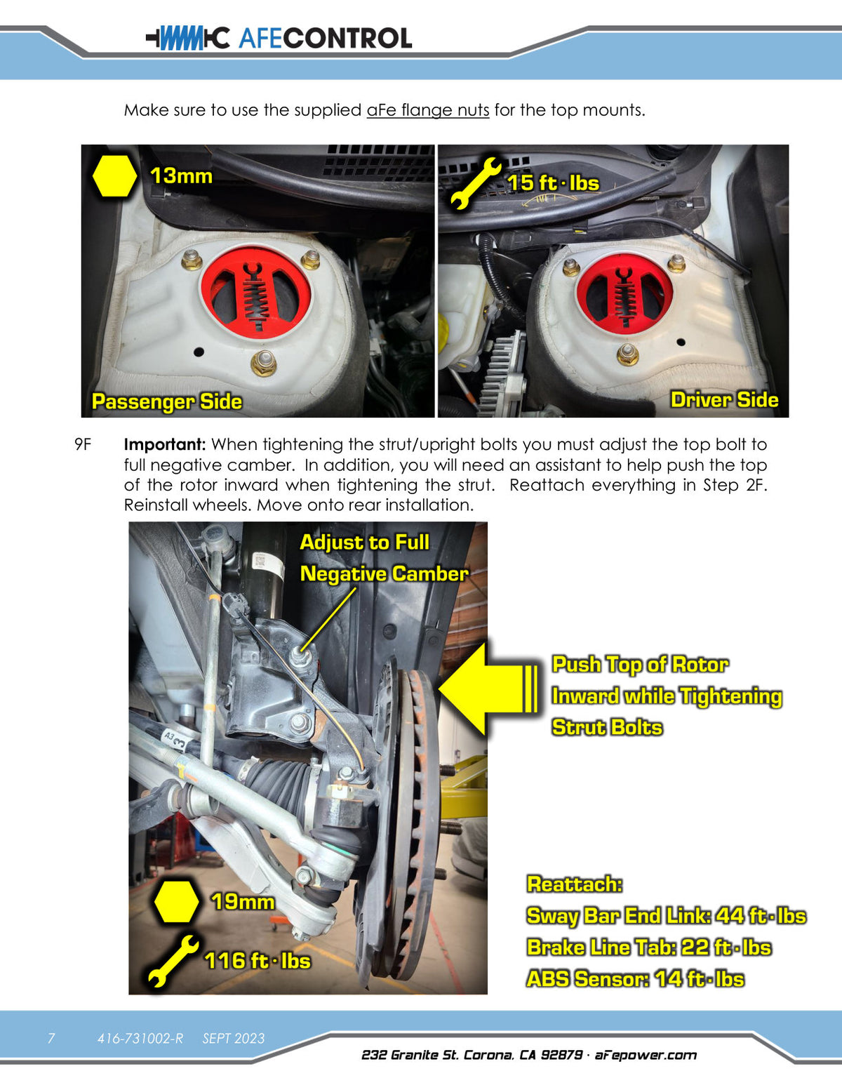 aFe CONTROL 2.0in Lift Kit | Subaru Outback (15-19) (416-731002-R)