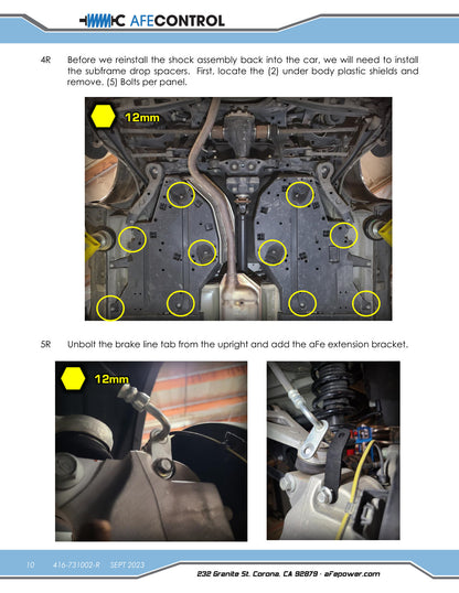 aFe CONTROL 2.0in Lift Kit | Subaru Outback (15-19) (416-731002-R)