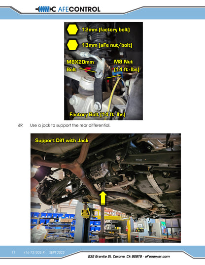 aFe CONTROL 2.0in Lift Kit | Subaru Outback (15-19) (416-731002-R)