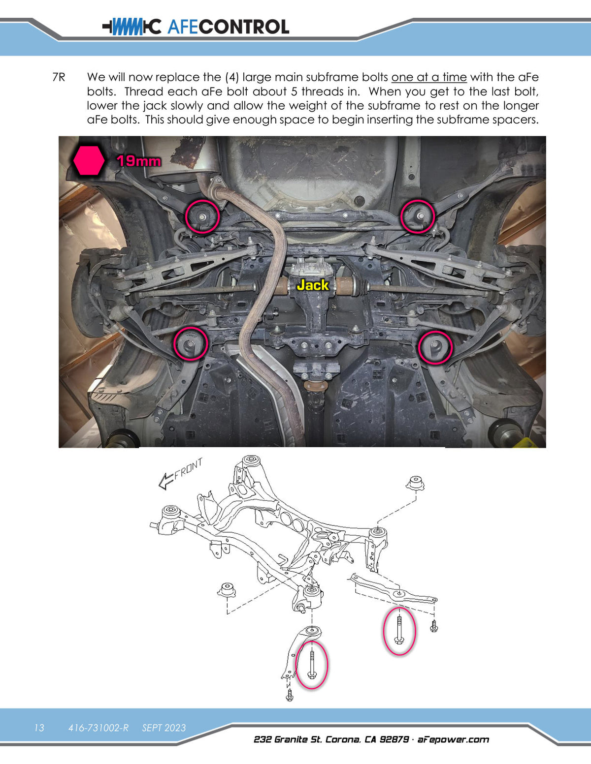 aFe CONTROL 2.0in Lift Kit | Subaru Outback (15-19) (416-731002-R)