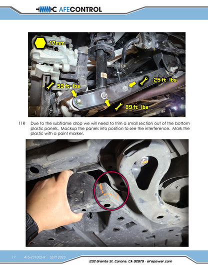 aFe CONTROL 2.0in Lift Kit | Subaru Outback (15-19) (416-731002-R)