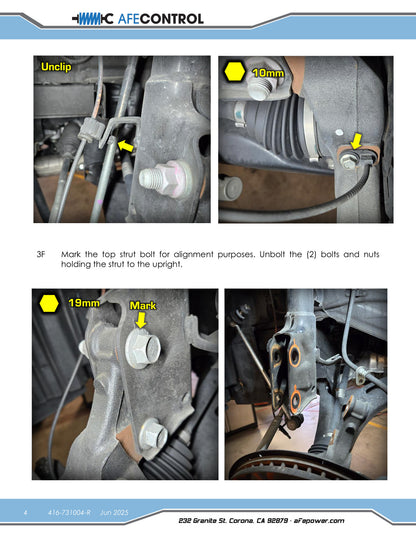 aFe 18-23 Subaru Crosstrek CONTROL 1.5in Lift Kit