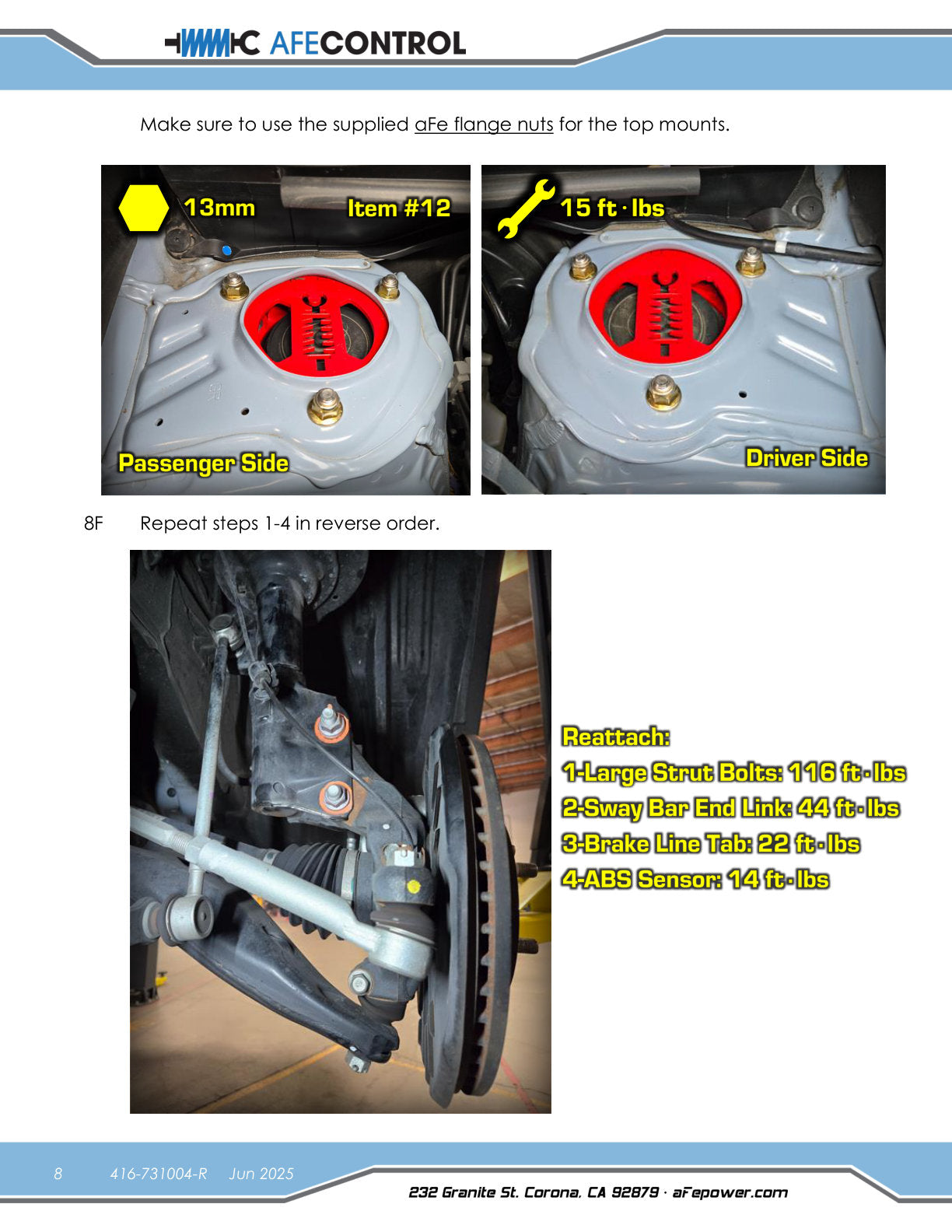 aFe 18-23 Subaru Crosstrek CONTROL 1.5in Lift Kit