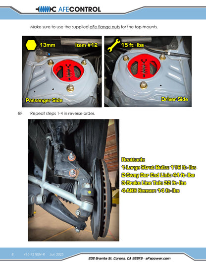aFe 18-23 Subaru Crosstrek CONTROL 1.5in Lift Kit