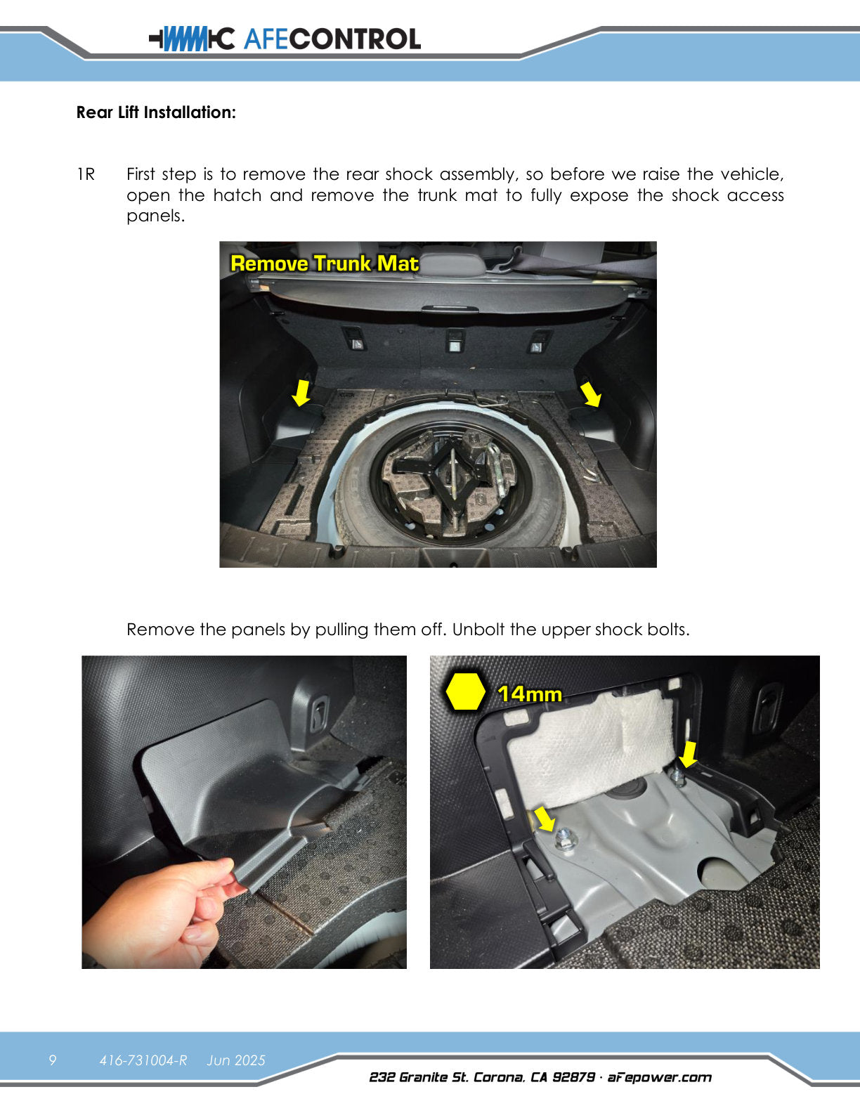 aFe 18-23 Subaru Crosstrek CONTROL 1.5in Lift Kit