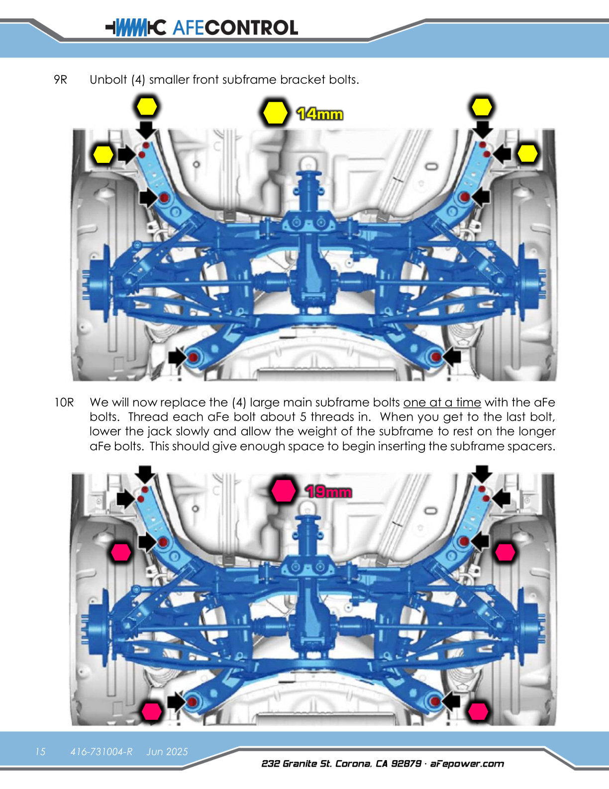 aFe 18-23 Subaru Crosstrek CONTROL 1.5in Lift Kit