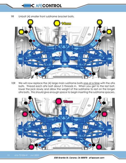 aFe 18-23 Subaru Crosstrek CONTROL 1.5in Lift Kit