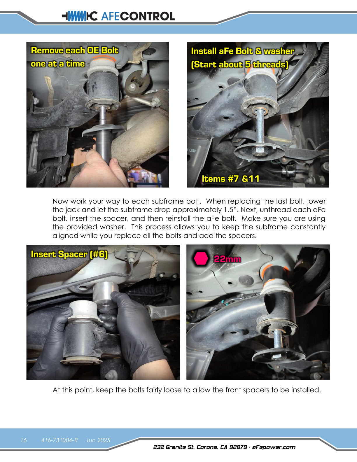 aFe 18-23 Subaru Crosstrek CONTROL 1.5in Lift Kit