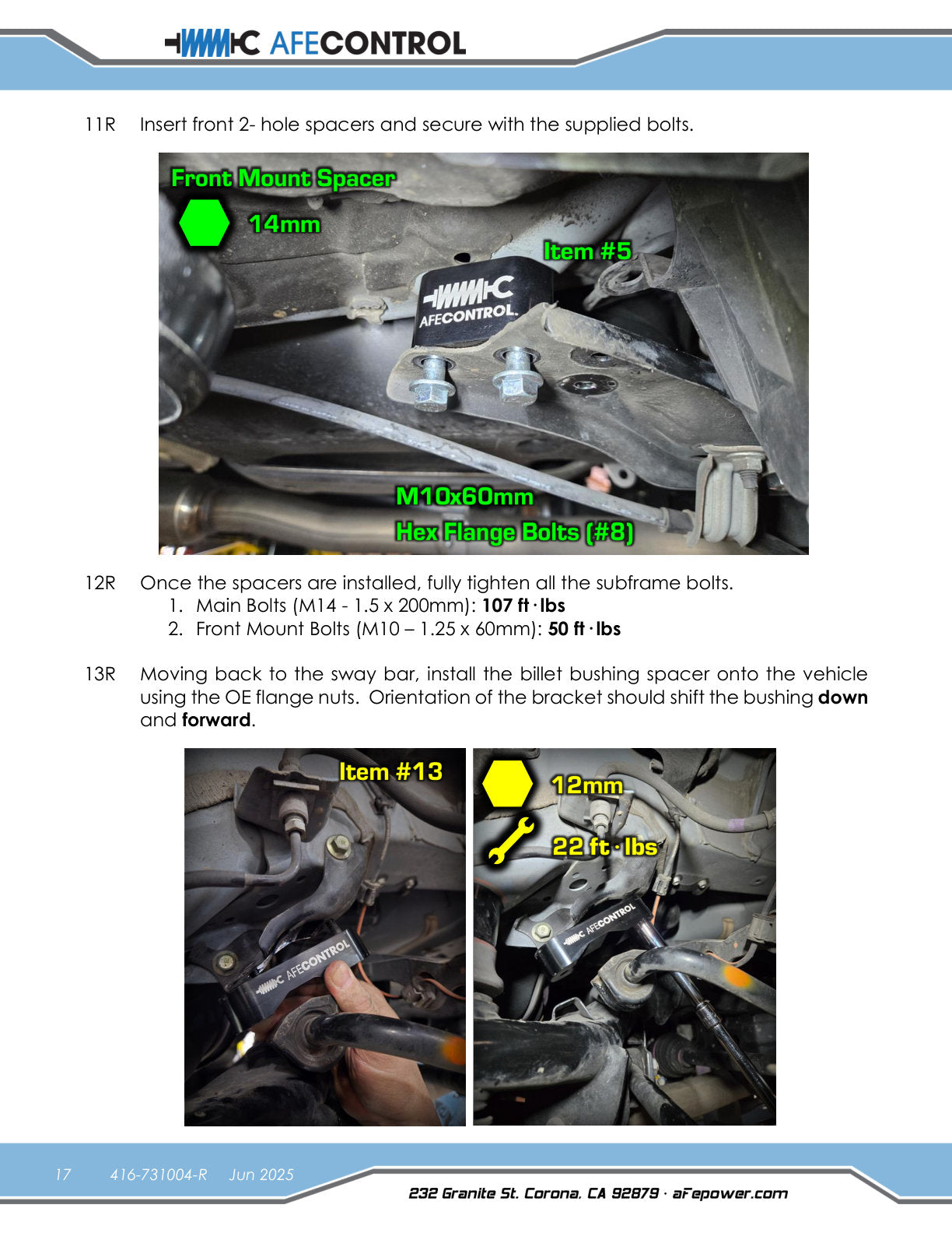 aFe 18-23 Subaru Crosstrek CONTROL 1.5in Lift Kit